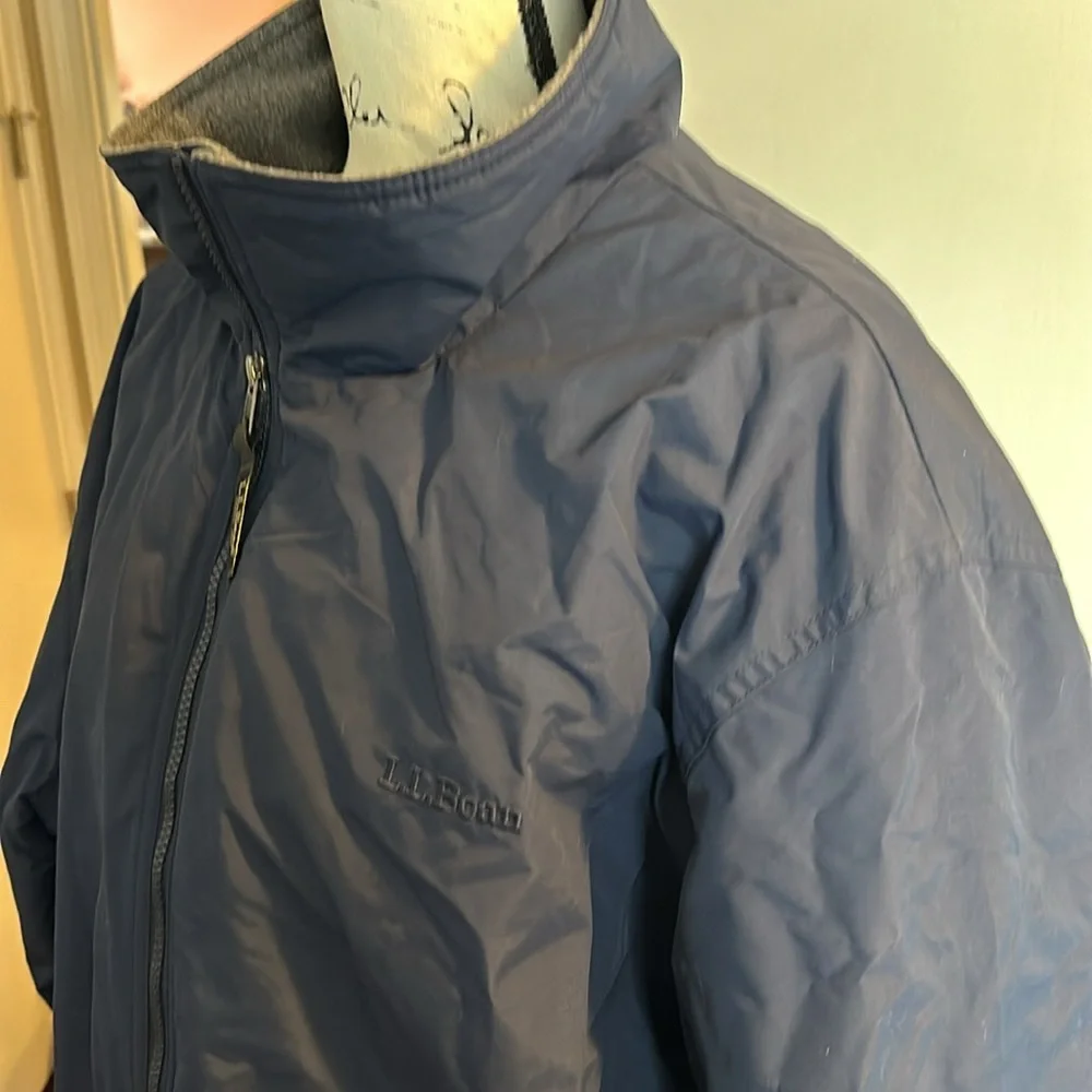 LL Bean mens Navy Winter Jacket XXL REG - Picture 4 of 14
